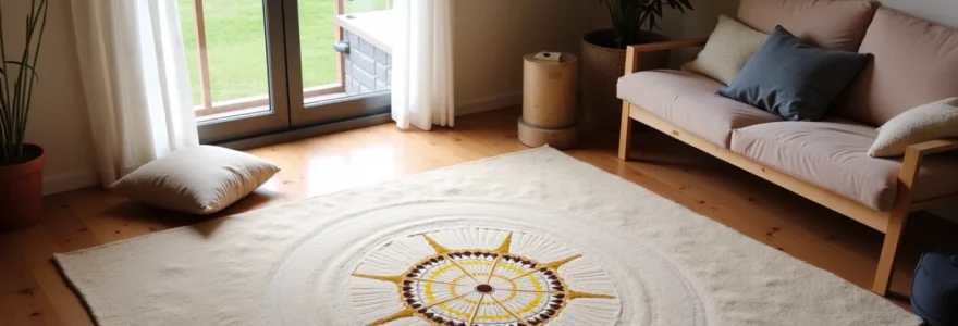 tapis méditatif stylé